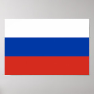 Russia Flag Poster