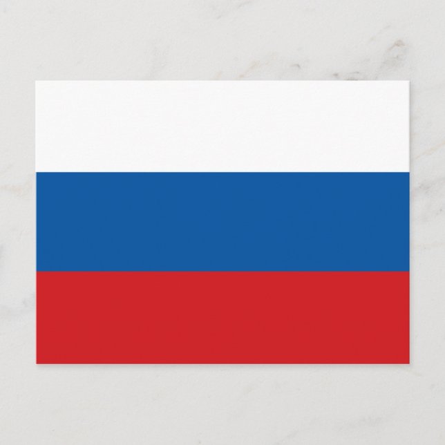 Russia Flag Postkarte (Vorderseite)