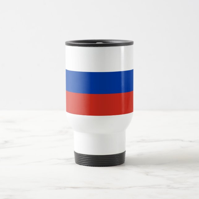 Russia Flag Reisebecher (Mittel)
