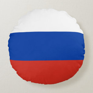 Russia Flag Rundes Kissen
