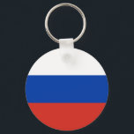 Russia Flag Schlüsselanhänger<br><div class="desc">Patriotische Flagge Russlands.</div>