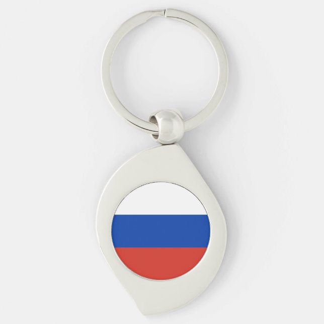 Russia Flag Schlüsselanhänger (Vorderseite)
