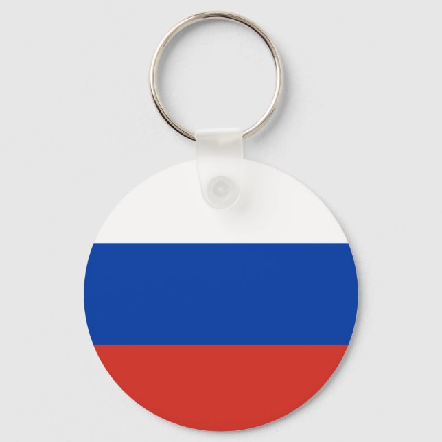 Russia Flag Schlüsselanhänger (Vorderseite)