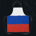 Russia Flag Schürze<br><div class="desc">Patriotische Flagge Russlands.</div>
