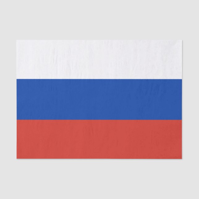 Russia Flag Seidenpapier (Vorderseite)