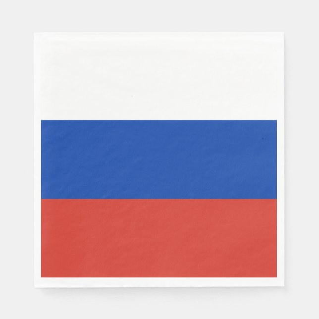 Russia Flag Serviette (Vorderseite)