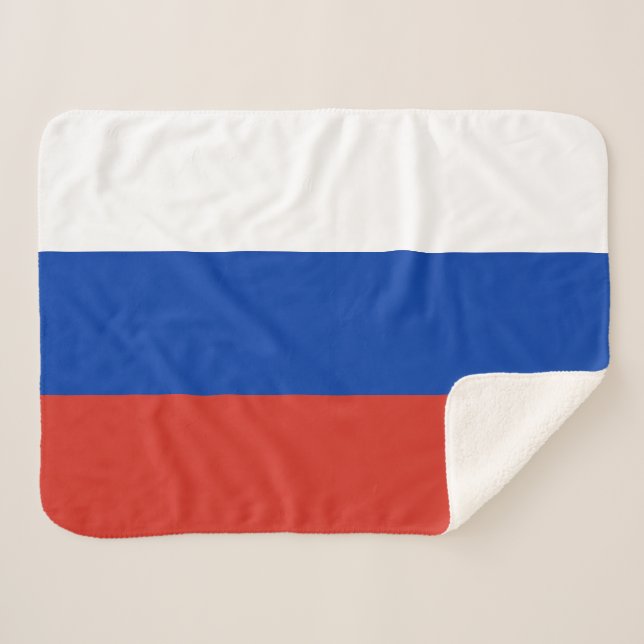 Russia Flag Sherpadecke (Vorderseite (Horizontal))