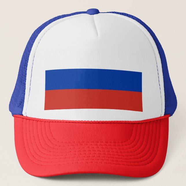 Russia Flag Truckerkappe (Vorderseite)