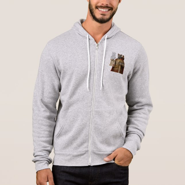 Russian Blue Caesar Cat Hoodie (Vorderseite)