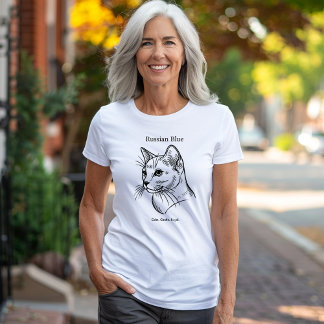 Russian Blue Cat Breed T-Shirt