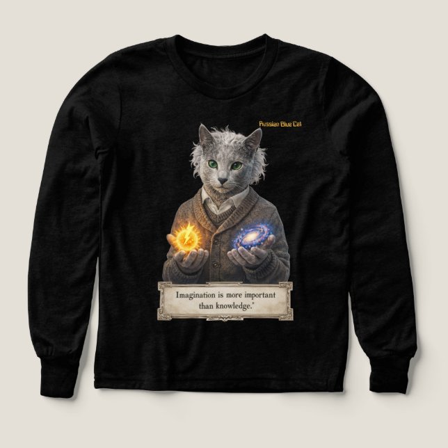 Russian Blue Einstein Cat - Imagination (Motif recto)