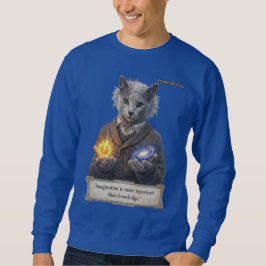 Russian Blue Einstein Cat - Imagination Sweatshirt