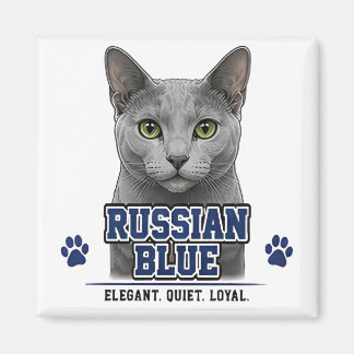 🐾 Russian Blue Liebhaber 🐾 Magnet