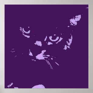 Russian Blue Pop Art Poster