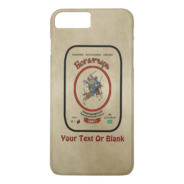 Russian Bogatyr Beer Case-Mate iPhone Hülle (Rückseite)