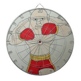 Russian Boxer Sketch Metal Cage Dartboard Dartscheibe