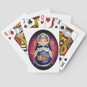 Russian Doll Babushka Playing Cards Spielkarten