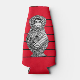 Russian Doll Red Bottle Cooler Flaschenkühler
