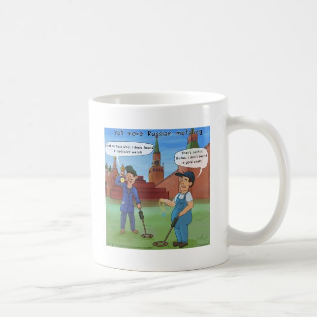 Russian Metal-Ing Funny Gifts von Rick London Kaffeetasse (Rechts)