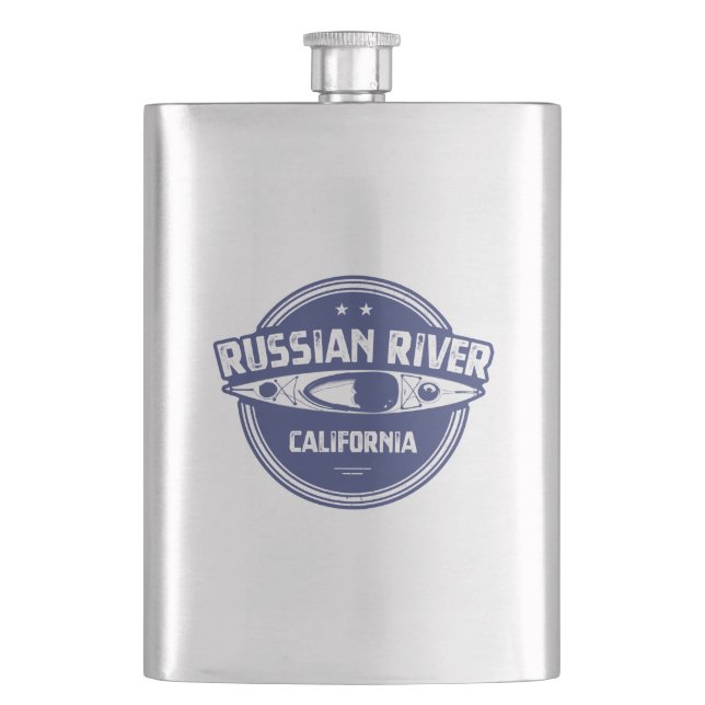 Russian River California Kayaking Flachmann (Vorderseite)