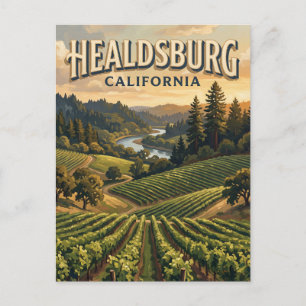 Russian River Valley Healdsburg Kalifornien Postkarte