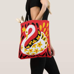Russian Style Fairy Tale Royal Crowned Swan Tasche