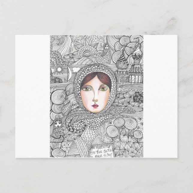 Russin Postkarte (Vorderseite)