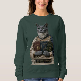 Russisch Blau Aristoteles Katze Sweatshirt