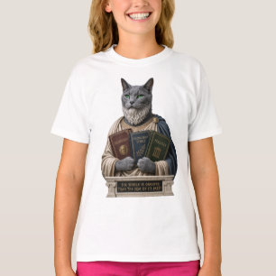 Russisch Blau Aristoteles Katze T-Shirt