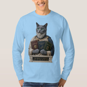 Russisch Blau Aristoteles Katze T-Shirt