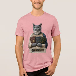 Russisch Blau Aristoteles Katze Tri-Blend Shirt