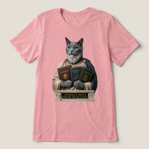 Russisch Blau Aristoteles Katze Tri-Blend Shirt