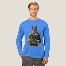 Russisch Blau Aristoteles Katze Tri-Blend Shirt