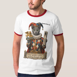 Russisch Blau Arlequin Katze T-Shirt