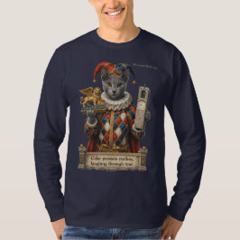 Russisch Blau Arlequin Katze T-Shirt