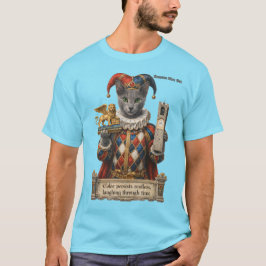 Russisch Blau Arlequin Katze T-Shirt