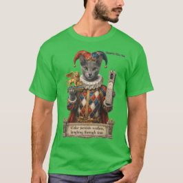 Russisch Blau Arlequin Katze T-Shirt