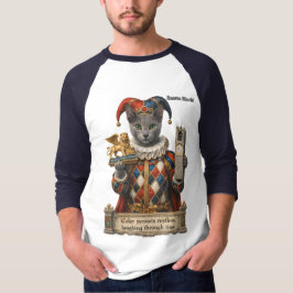 Russisch Blau Arlequin Katze T-Shirt