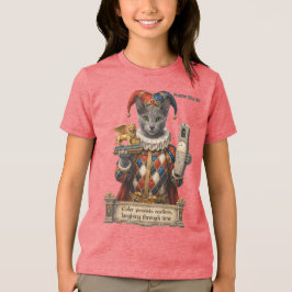 Russisch Blau Arlequin Katze Tri-Blend Shirt