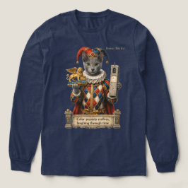 Russisch Blau Arlequin Katze Tri-Blend Shirt