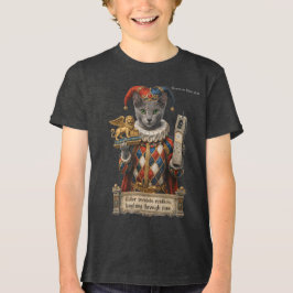 Russisch Blau Arlequin Katze Tri-Blend Shirt