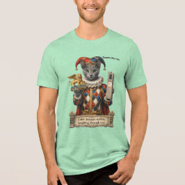 Russisch Blau Arlequin Katze Tri-Blend Shirt