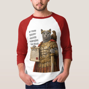 Russisch Blau Caesar Katze T-Shirt