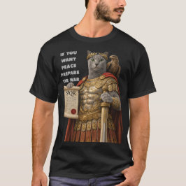 Russisch Blau Cäsar Katze T-Shirt