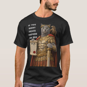Russisch Blau Cäsar Katze T-Shirt
