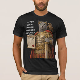 Russisch Blau Cäsar Katze T-Shirt