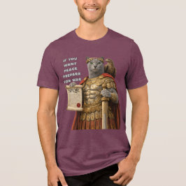 Russisch Blau Cäsar Katze Tri-Blend Shirt