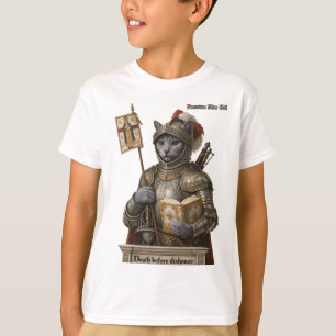 Russisch Blau Conquistador Katze – Ehre & Vermächt T-Shirt