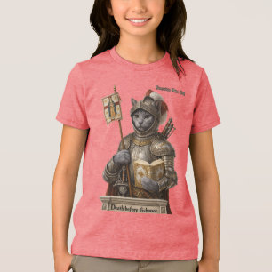 Russisch Blau Conquistador Katze – Ehre & Vermächt Tri-Blend Shirt