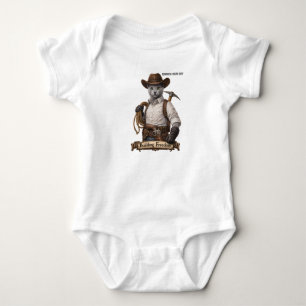Russisch Blau Cowboy Katze – Freiheit aufbauen Baby Strampler